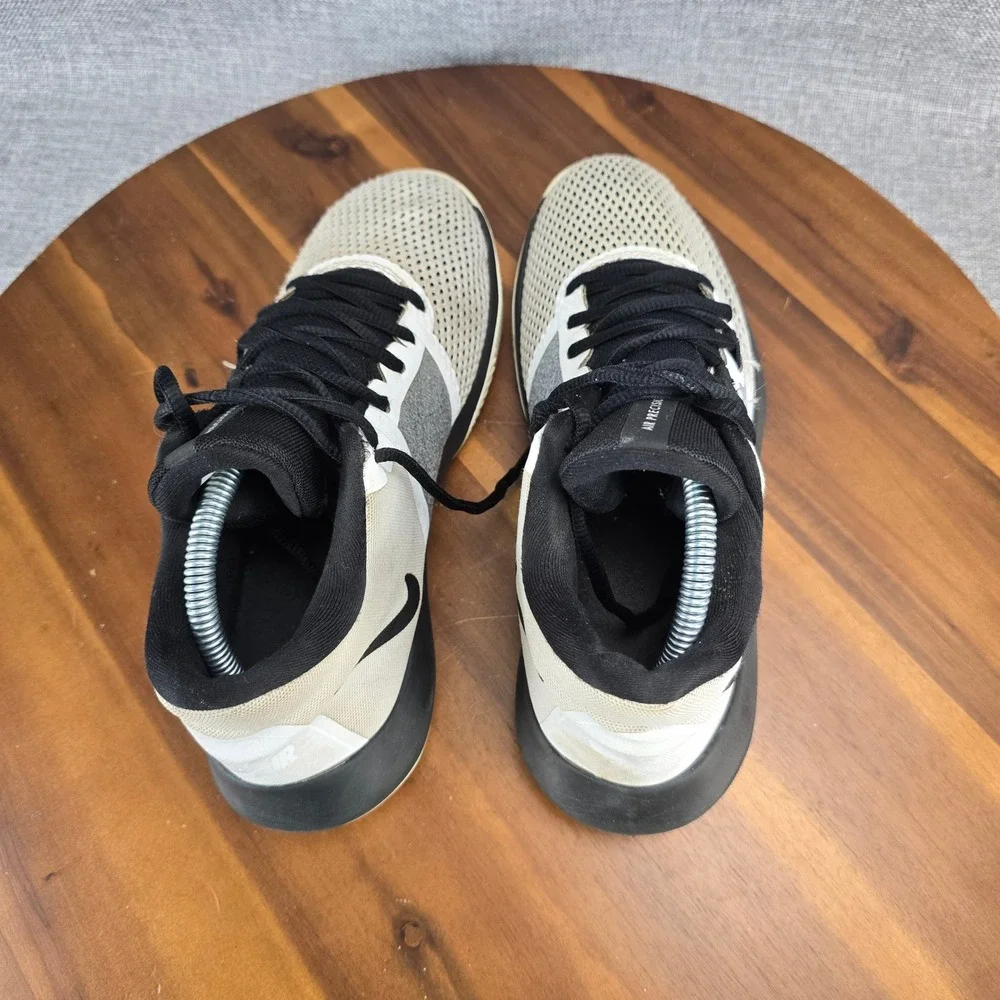 Nike Air Precision II Men's Basketball Shoes White Black Size‎ 7.5 AA7069-100
